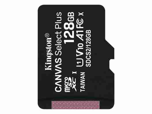 Карта памяти Kingston 128GB microSDXC Class 10 UHS-I Canvas Select Plus (SDCS2/128GBSP)