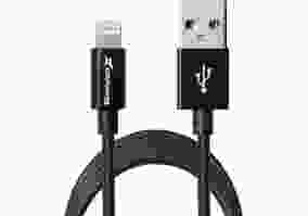 Кабель Grand-X USB-Lightning MFI, 1.2м Black (FL01NB)