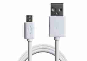 Кабель Grand-X USB-microUSB, 1м White (PM01W)