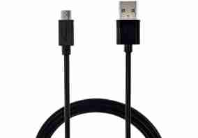 Кабель Grand-X USB-microUSB, Cu, 2,1A, Black, 1m (PM01S)