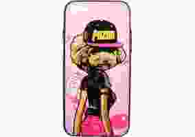 Чехол-накладка PUZOO для iPhone 7/8 TPU Case with UV Printing Hip Hop DJ Teddy Pink