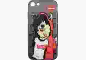 Чехол-накладка PUZOO для iPhone 7/8 TPU Case with UV Printing Hip Hop MC Husky Black