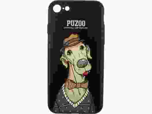 Чехол-накладка PUZOO для iPhone 7/8 Artdog Phone Black Bean