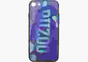 Чехол PUZOO для iPhone 7/8 Glass Printing with TPU Visions Purple