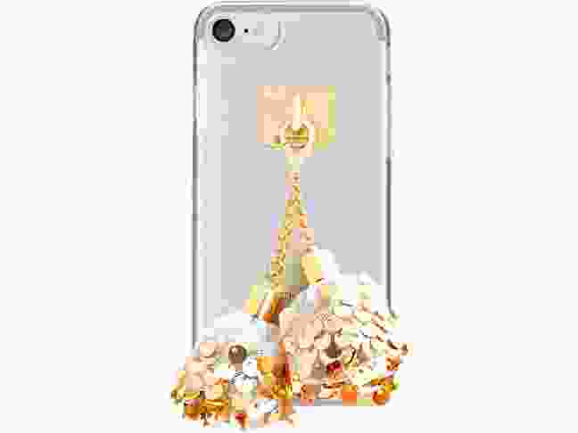 Чехол DDPOP для iPhone 7 Spangle Ball case White/Gold