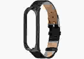 Ремешок UWatch Woven Leather Band For Mi Band 4 Black