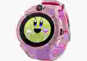Детские смарт-часы UWatch Q610 Kid wifi gps smart watch Pink
