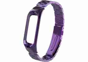 Ремешок UWatch Metal Strap For Xiaomi Mi Band 3 Purple