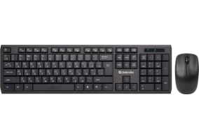Комплект (клавиатура + мышь) Defender Harvard C-945 Wireless kit black (45945)