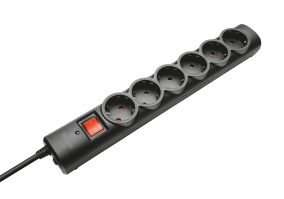 Сетевой фильтр с 6 розетками Trust Surge Protector 6 Ports