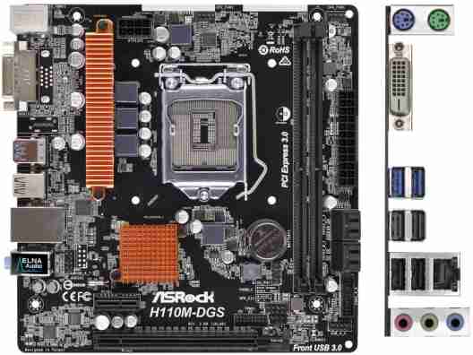 Материнская плата ASRock H110M-DGS R3.0