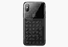 Чехол BASEUS для iPhone XS Glass & Weaving Black WIAPIPH58-BL01