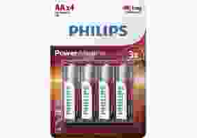 Батарейка Philips Power Alkaline AA BLI 4 LR6P4B/10