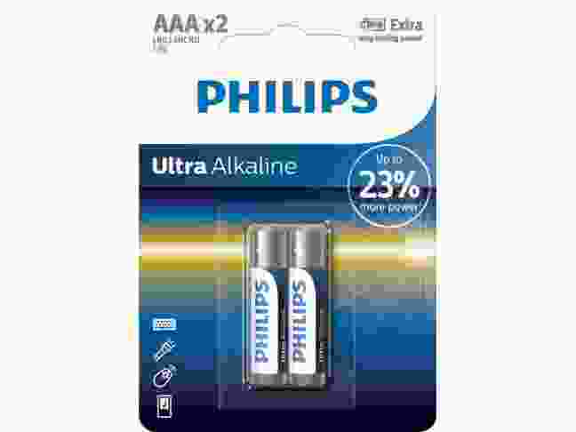 Батарейка Philips Ultra Alkaline AAA BLI 2 LR03E2B/10