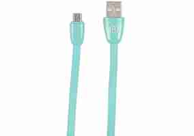 Кабель Recci USB JELLY/ 100cm Micro USB cable, Output 2.4A (green)