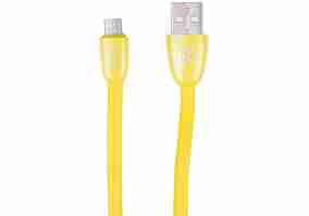 Кабель Recci USB  JELLY/ 100cm Micro USB cable, Output 2.4A (yellow)