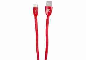 Кабель Recci USB  JELLY/ 100cm Type-C USB cable, Output 2.4A (red)