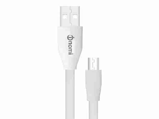 Кабель Nomi DCF 015m USB Micro 0.15м белый