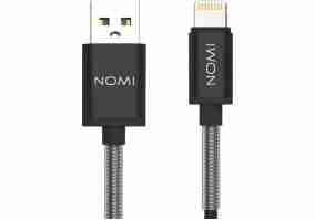 Кабель Nomi DCMQ 10i USB Lightning 1м black