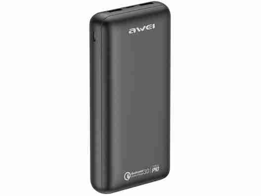 Внешний аккумулятор (Power Bank) Awei P96K 20000mAh Quick Charge 3,0 Black
