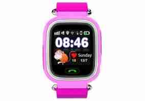 Детские умные часы UWatch Q90 Kid smart watch Pink