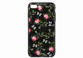 Чехол WK для Apple iPhone 7/8+ WPC-061 Flowers RD/BK 681920359821