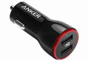 Автомобильное зарядное устройство ANKER PowerDrive 2 24W 2xUSB V3 (Black) A2310G11