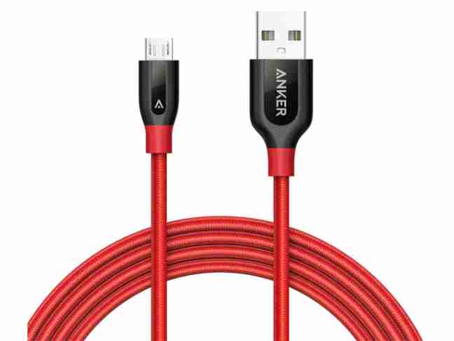 Кабель ANKER Powerline+ Micro USB - 0.9м V3 (Red) A8142H91