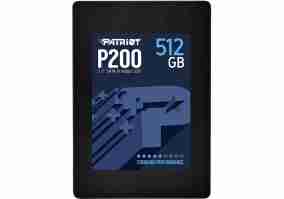SSD накопитель Patriot 512GB P200 2.5" SATAIII TLC (P200S512G25)