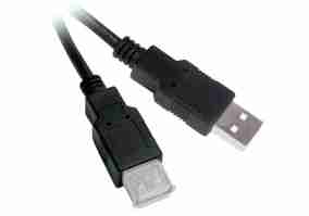 Кабель Viewcon VU015 USB2.0 AM/AF 1.8м, чорний, блістер