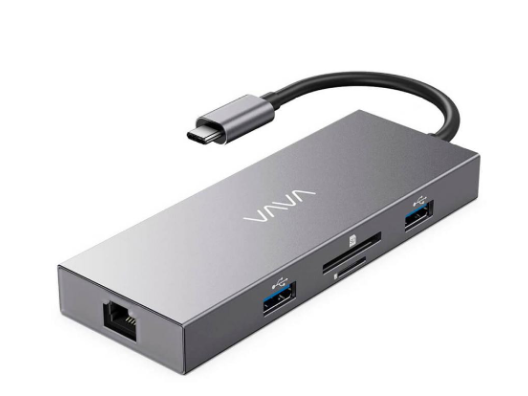 Мультипортовый адаптер VAVA USB-C Hub, 8-in-1 Adapter with Gigabit Ethernet Port, 100W PD Charging Port (VA-UC008)
