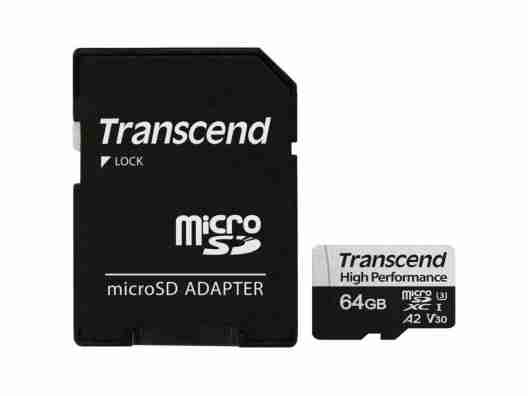 Карта памяти Transcend 64 GB microSDXC UHS-I 350V High Endurance + SD Adapter (TS64GUSD350V)