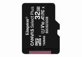 Карта пам'яті Kingston 32 GB microSDHC Class 10 UHS-I Canvas Select Plus (SDCS2/32GBSP)