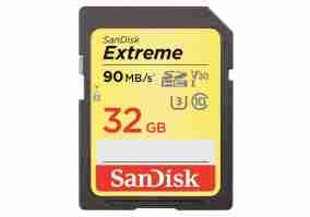 Карта памяти SanDisk 32 GB SDHC UHS-I U3 Extreme (SDSDXVE-032G-GNCIN)