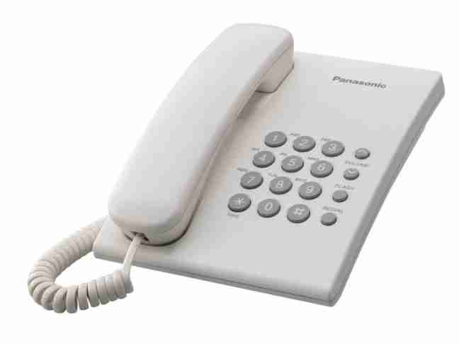 Телефон шнуровой Panasonic White KX-TS2350UAW