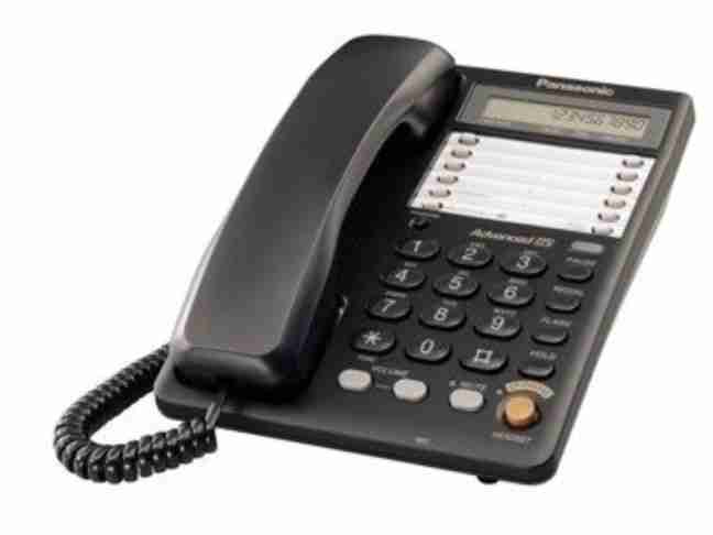 Телефон шнуровий Panasonic Black KX-TS2365UAB