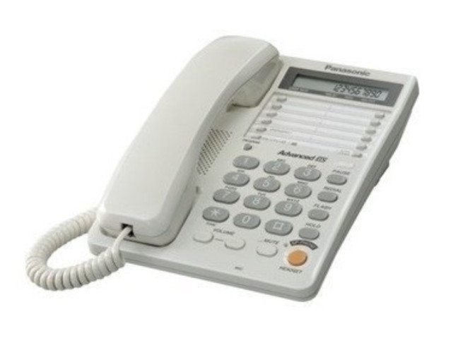Телефон шнуровий Panasonic White KX-TS2365UAW