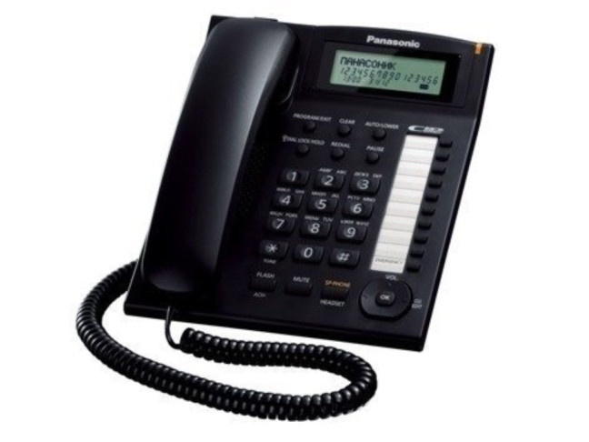 Телефон шнуровий Panasonic Black KX-TS2388UAB