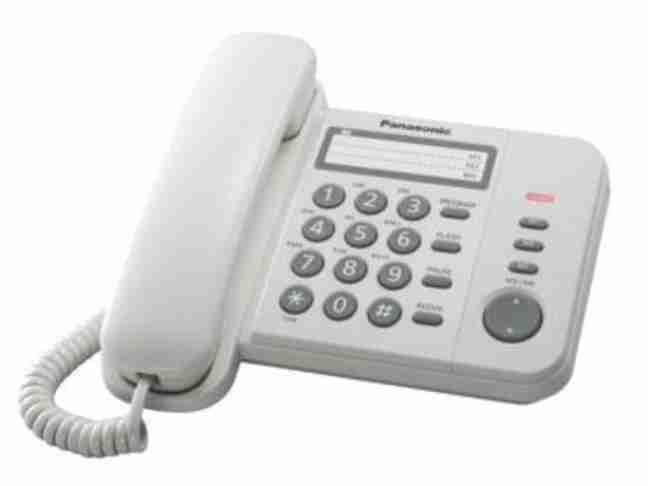 Телефон шнуровий Panasonic White KX-TS2352UAW