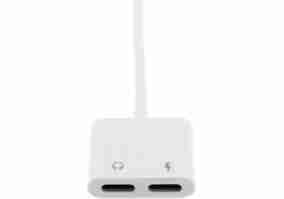 Кабель TOTO Lightning to Lightning Headphone and Charge Adapter 2 in 1 White