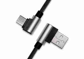 Кабель REAL-EL USB 2.0 AM to Type-C 1.0m Premium Black (EL123500032)