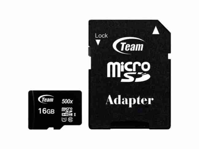 Карта пам'яті Team 16 GB microSDHC UHS-I + SD Adapter (TUSDH16GCL10U03)