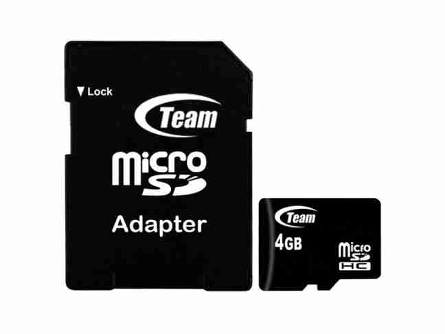 Карта пам'яті Team 4 GB microSDHC Class 10 + SD Adapter (TUSDH4GCL1003)