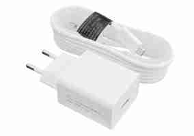 Зарядний пристрій Logicpower (1USBx2.4A) АС-012 White (LP9624) + кабель microUSB