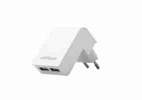 Зарядний пристрій EnerGenie 2USB 2.1A White (EG-U2C2A-02-W)