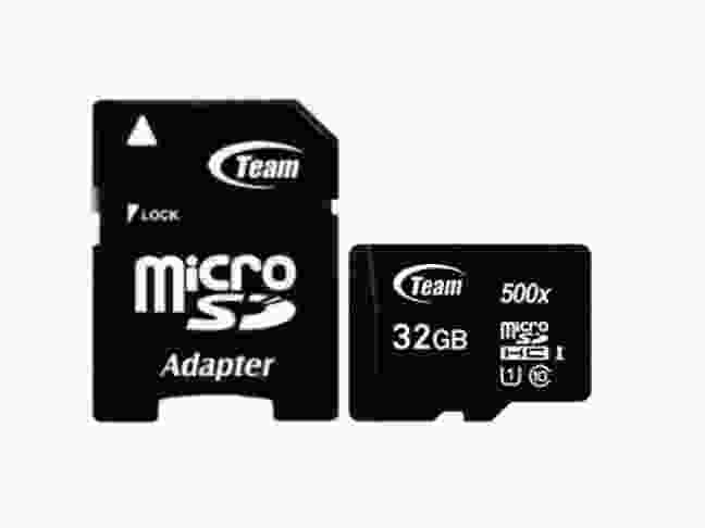 Карта пам'яті Team 32 GB microSDHC UHS-I + SD Adapter (TUSDH32GCL10U03)