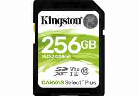 Карта пам'яті Kingston 256 GB SDXC Class 10 UHS-I U3 Canvas Select Plus (SDS2/256GB)