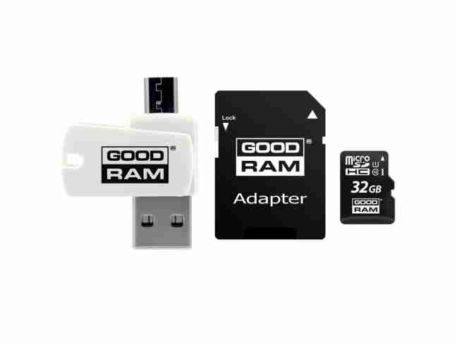 Карта пам'яті GOODRAM 32 GB microSDHC class 10 UHS-I All-in-One (M1A4-0320R12)