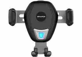 Автотримач із бездротовою зарядкою Awei CW3 Wireless Car Holder Black