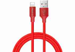Кабель ColorWay (CW-CBUL007-RD) USB Apple Lightning 2.4A 2м червоний